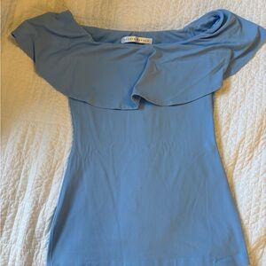 Susana Monaco Off-Shoulder powder blue Women's Top